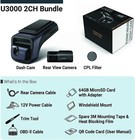 Thinkware U3000 4k Dash Cam Front And Rear 2ch Starvis 2 Sensor Night Vision