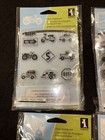 Inkadinkado-40-clear Stamps  4  Sets-misc- With Clear Block-new