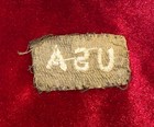 Ww2 Usa Cloth Shoulder Title - American Volunteers British Army