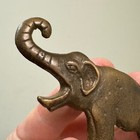Elephant Brass Bottle Opener - Vintage W  Wear   Patina C 1940s