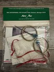 Vintage Tiny Treasure Ornament Kit  Lacy Golden Ring   Kit Makes 2