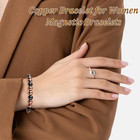 Copper Bracelet For Women And Men  8mm Copper Magnetic Bracelet With 3500 Gauss