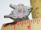 Winged Nude  fairy  Pin Vintage Collectible Lady Rider Biker Chick Vest Pinback