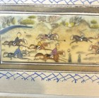Vintage Persian Miniature Painting Khatam Marquetry