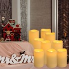 24 Waterproof Led Candles 4-5-6 Inch Set With 4 Remotes Timer Flicker Effect