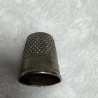 Vintage Germany Silver Tone Metal Sewing Thimble Size 11