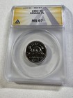 1963 Canada 5 Cents Proof Like Graded Ms 67 By Anacs