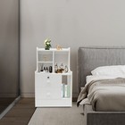 2 Drawers Bedroom Bedside Cabinet Furniture Nightstand Side Table Bedside Table