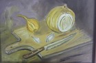 Vintage Original Still Life Painting Signed By Artist Framed Oil On Canvas