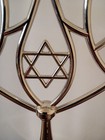 Zion Judaica Ltd Silver Tone Hanukkah Menorah Star Of David For Judaism