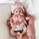 6 Inch Soft Silicone Baby Doll Full Body Girl Real Life Tiny Silicone Baby