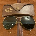 Ray-ban Aviator Sunglasses Circ 1940   s W Genuine Leather Case