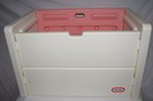 Vintage Little Tikes Tykes Kid Child Size Large Toybox Toy Box Pink White Vguc