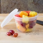 16 Oz Heavy Duty Medium Round Deli Food soup Plastic Containers W  Lids Bpa Free