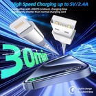 Phone Charger 3pack 10ft Apple Mfi Certified Long Lightning Cable Fast Charging