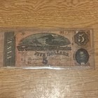  1864 Confederate States Of America  5 Five Dollars - Civil War Note