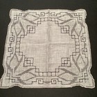 Handkerchief Appenzell Switzerland 1980 s Vintage Never Used Floral  Embroidery