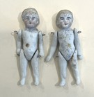 2 Antique Miniature Dolls Excavation Find Likely German Bisque Carl Horn Hertwig