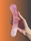 Rose Quartz Crystal Wand - Healing Stick - Crystal Yoni Wand - Healing Wand