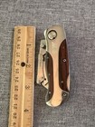 Vintage Ace Hardware Folding Utility Knife Lockback Box Cutter W  Leather Sheath