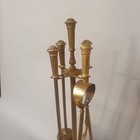 Antique Fireplace Set In Bronze