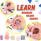 Educational Montessori Toys Wooden Puzzles Blocks Number Stacking