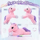 24  Big Unicorn Stuffed Animal  Giant Animal Plush Pillow 24 In  Pink 