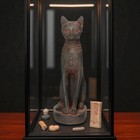 Ancient Egyptian Goddess Bastet Cat Statue Bc -handmade Stone -antique Figurine