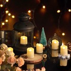 Rechargeable Flameless Flickering Tea Light Candles Remote Control High Brigh   