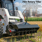 Rotary Tiller Attachment Skid Steer Heavy Duty 70  For Low Flow Machines Bobcat