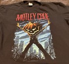 M  tley Cr  e Xl Black Pumpkin Head Graphic Rock T-shirt