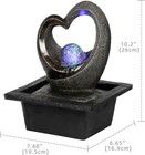 W u Tabletop Water Fountain  Zen Meditation Indoor Waterfall Fountain