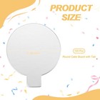 100pcs Round Cake Board With Tab 2 36 Inch Round Cupcake Base Silver Tone 