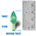 18 Medium Twist Bulbs Replacements Ceramic Christmas Tree Lights Vintage