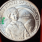 2022-p Sally Ride Quarter Major Mint Error    ghost Comet Tail    Unc Uncirculated