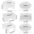 Set Of 3 Thick Square Octagon Round Coaster Molds With Matching Holder Mold 
