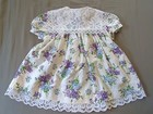 Vintage 90   s Youngland Floral   Lace Dress Baby Girl Size 18 Months Usa