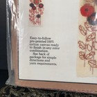 Vintage 1978 Caron Latch Hook Pattern Textured Floral  3104 Mcm Unopened Us