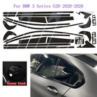 Chrome Delete Blackout Overlay For Bmw 3 Series G20 2020-2026 Window Trim