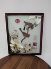 Vintage Chinese Silk Embroidery Two Birds On Magnolia Branch Lang Shining   