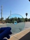 10 Pack- Hand Spun Glass Rondel For Stained Glass 4 Inch Sky Blue Glass