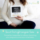 Love At First Sight Sonogram Picture Frame  Gender Neutral Ultrasound Keepsake  