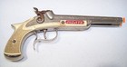 Vtg 1950s Hubley Pirate Toy Pistol Double Barrel Cast Iron 9  Cap Gun Collectibl