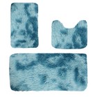 Palifeur Tie-dye Bathroom Rugs Sets  Non-slip Bath Mat Set 3 Piece  Soft Comfort