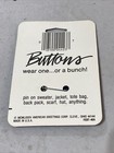 Vintage 1985 Tin Front American Greetings Music Pinback Pin Button Nos