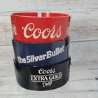 Vtg Coors Light Extra Gold Draft Beer  Plastic Ashtray Lot Honky Tonk Bar Room 
