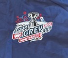 Reebok Cfl 2008 Grey Cup Football Jacket Xl Blue Polyester Quarter-zip Pullover