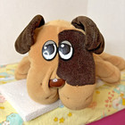 Vintage 1985 Tonka Pound Puppies Puppy Large 16    Tan Brown Plush Stuffed Animal