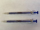 Pair Of Vintage Clayton Interchangeable 1 0cc 16m Glass Eccentric Tip Syringes