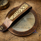 Brass Glass Pocket Magnifying Antique Map Reading Vintage Jewelry Optical Lens